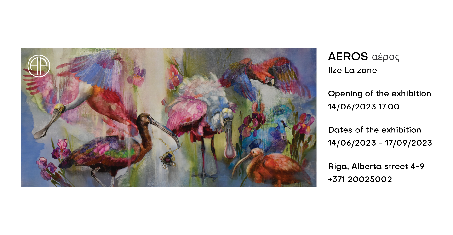 Exhibition “Aeros” by artist Ilze Laizāne 14.06.2023-17.09.2023
